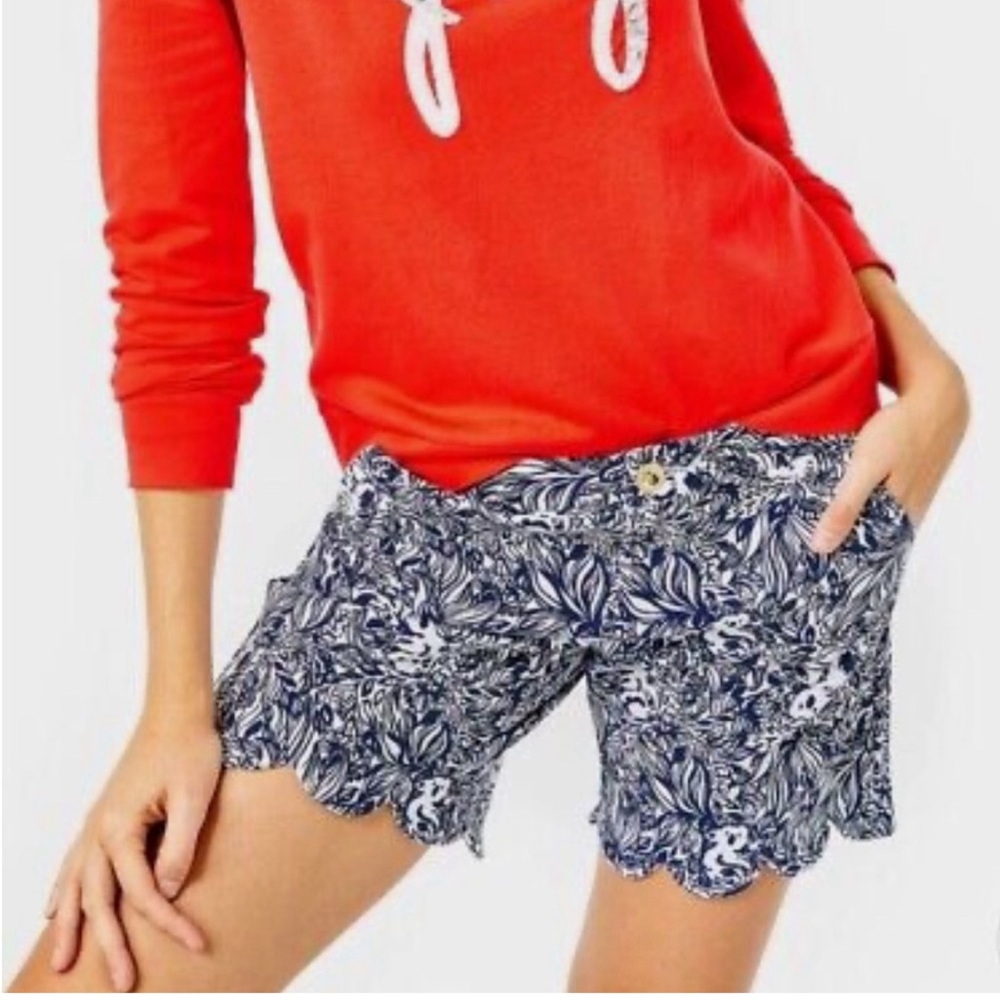 Lilly Pulitzer Floral Blue Women's Shorts